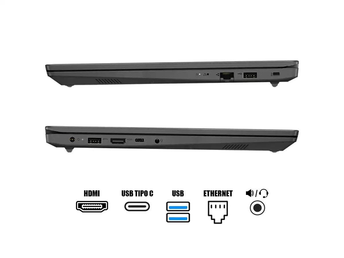 Laptop Lenovo Core I5-13420h V15 G4 Iru (83a100gklm) Pantalla 15.6" Fhd, Ram 8gb, Ssd 256gb, Intel Uhd, S/sistema, Esp.