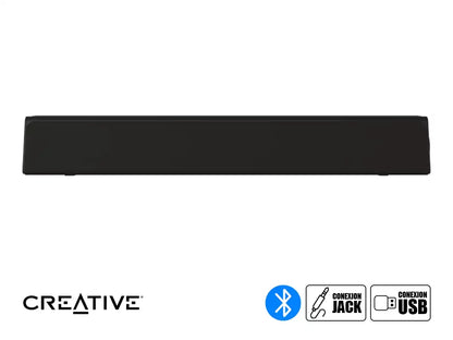 Parlante Creative Sound Bar Stage Se Mini 12w/24w (51mf8460aa000) Interfaz Jack 3.5 Mm, Usb, Bt, Negro