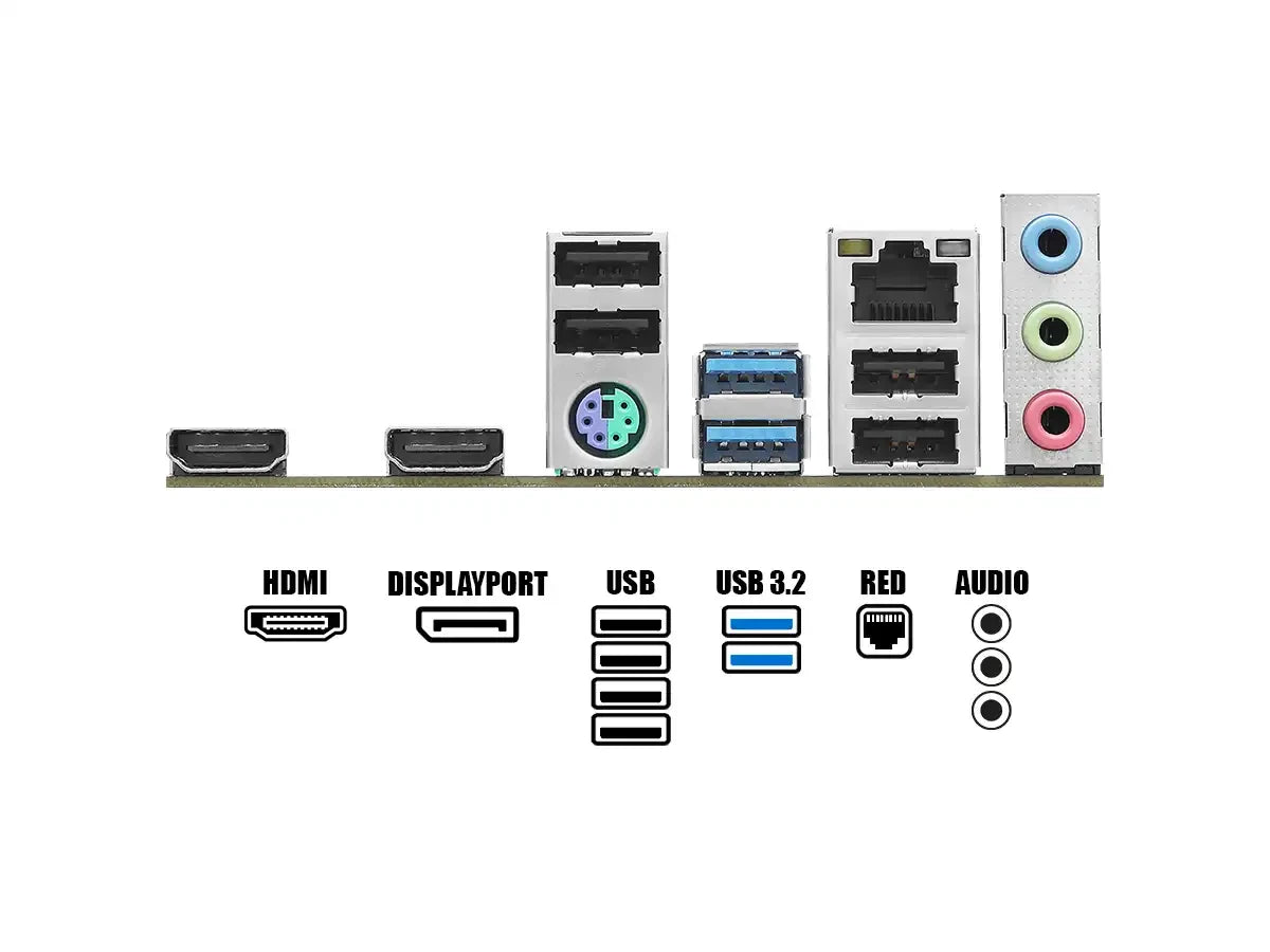 Placa Madre Asrock H610m-hdv/m.2 (90-mxbjh0-a0uayaz) Socket Lga 1700, Ram Dddr4, 14va, 13va, 12va Gen,