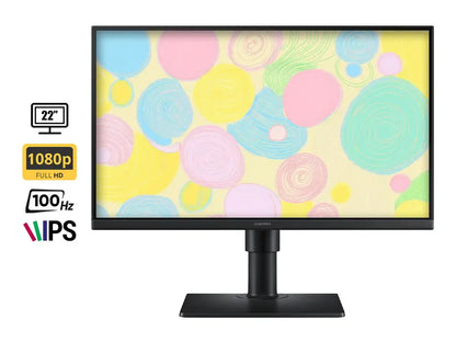 Monitor Samsung 22 Pulgadas Essential Monitor S4 (ls22d400galxpe) Frecuencia 100hz, Fhd, 5ms, 2 Hdmi, 1 Dp, 2 Usb, Usb B