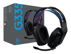 Auricular Logitech G335 Gaming (981-000977) Con Microfono, Interfaz Jack 3.5mm, Negro