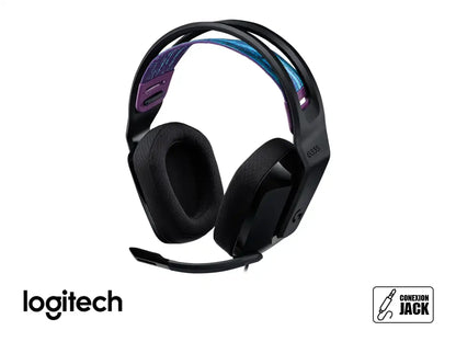 Auricular Logitech G335 Gaming (981-000977) Con Microfono, Interfaz Jack 3.5mm, Negro