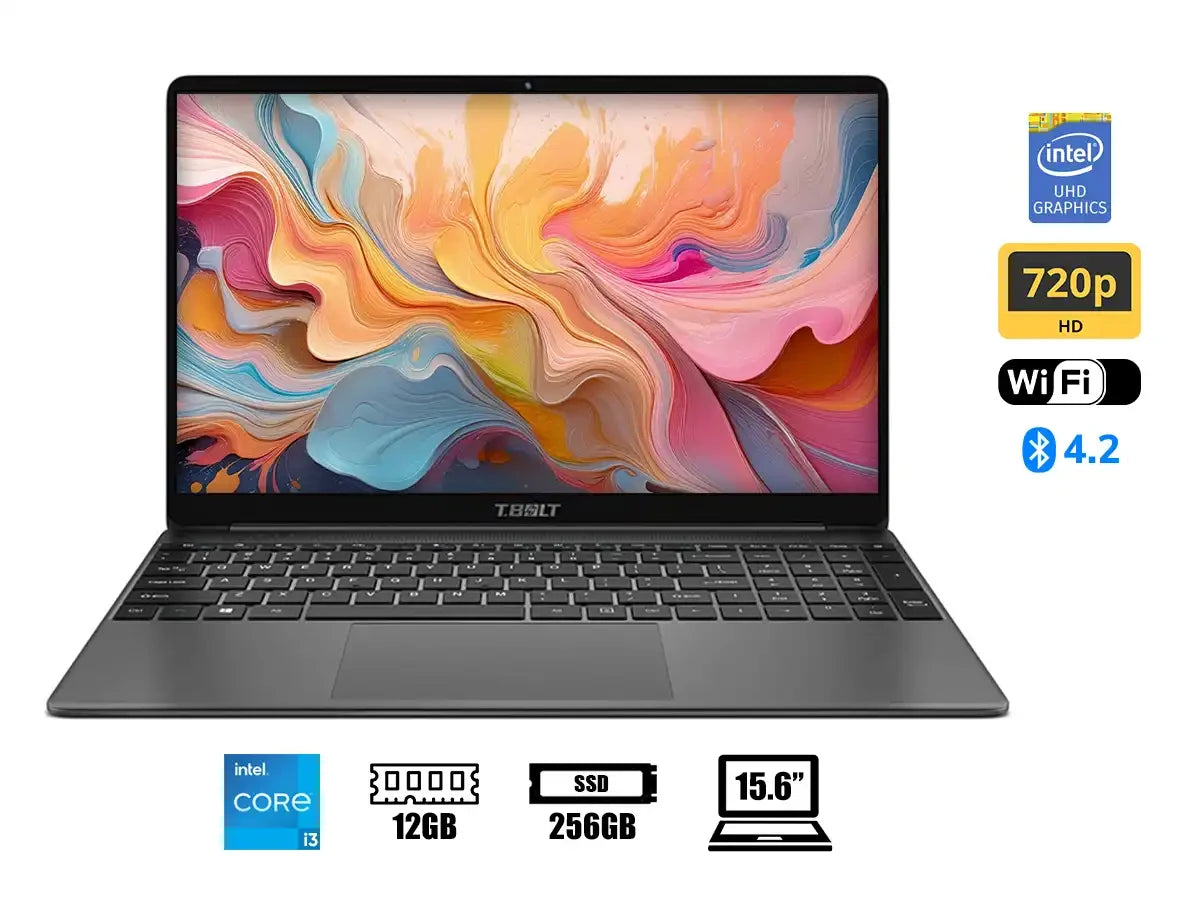Laptop Teclast Core I3 1005g1 Tb04 F15 Pro (6940709683439) Pantalla 15.6" Hd, Ram 12gb, Ssd 256gb, Windows 10, Us., 10gen
