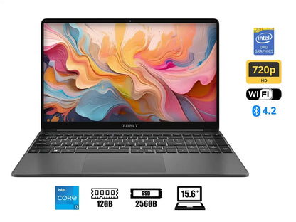 Laptop Teclast Core I3 1005g1 Tb04 F15 Pro (6940709683439) Pantalla 15.6" Hd, Ram 12gb, Ssd 256gb, Windows 10, Us., 10gen