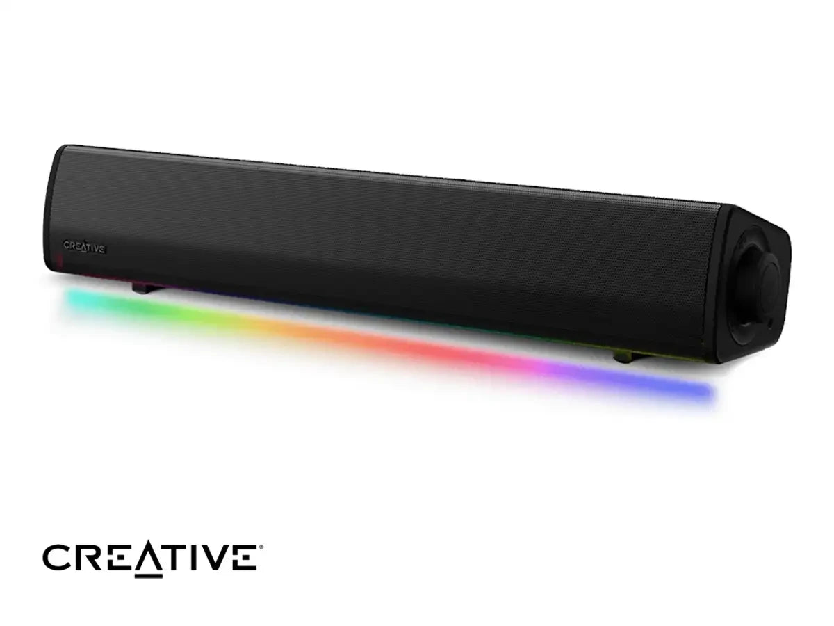 Parlante Creative Gaming Sound Blaster Gs3 24w (51mf8465aa000) Conectividad 3.5mm, Bt 5.4, Rgb, Negro