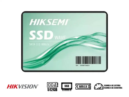 Unidad De Almacenamiento Ssd Sata 2.5 Hik Vision 512gb Hiksemi Wave (hs-ssd-wave(s) 512g) 530mb/s