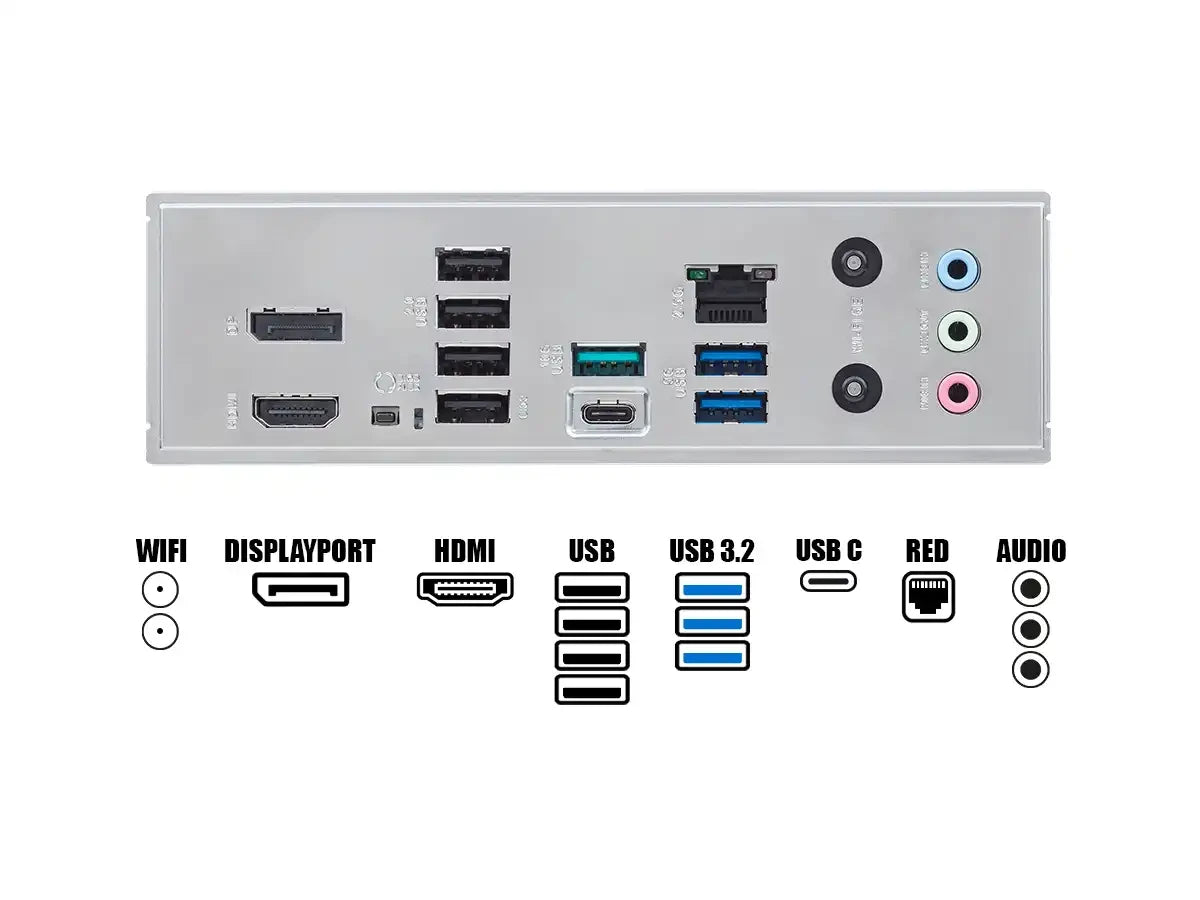 Placa Madre Asus B840 Wifi (prime B840-plus Wifi ) Atx 4 Slot De Ram Ddr5