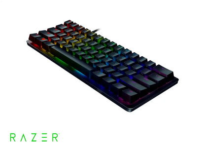 Teclado Gamer Razer Huntsman Mini (rz03-03392900-r311) Mecanico, Switch Purple, Led Rgb, Es, Negro