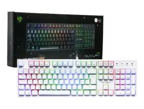 Teclado Gamer Vsg Alnilam (vg-km983-wht-blu) Mecanico, Switch Blue, Led Rgb, Blanco