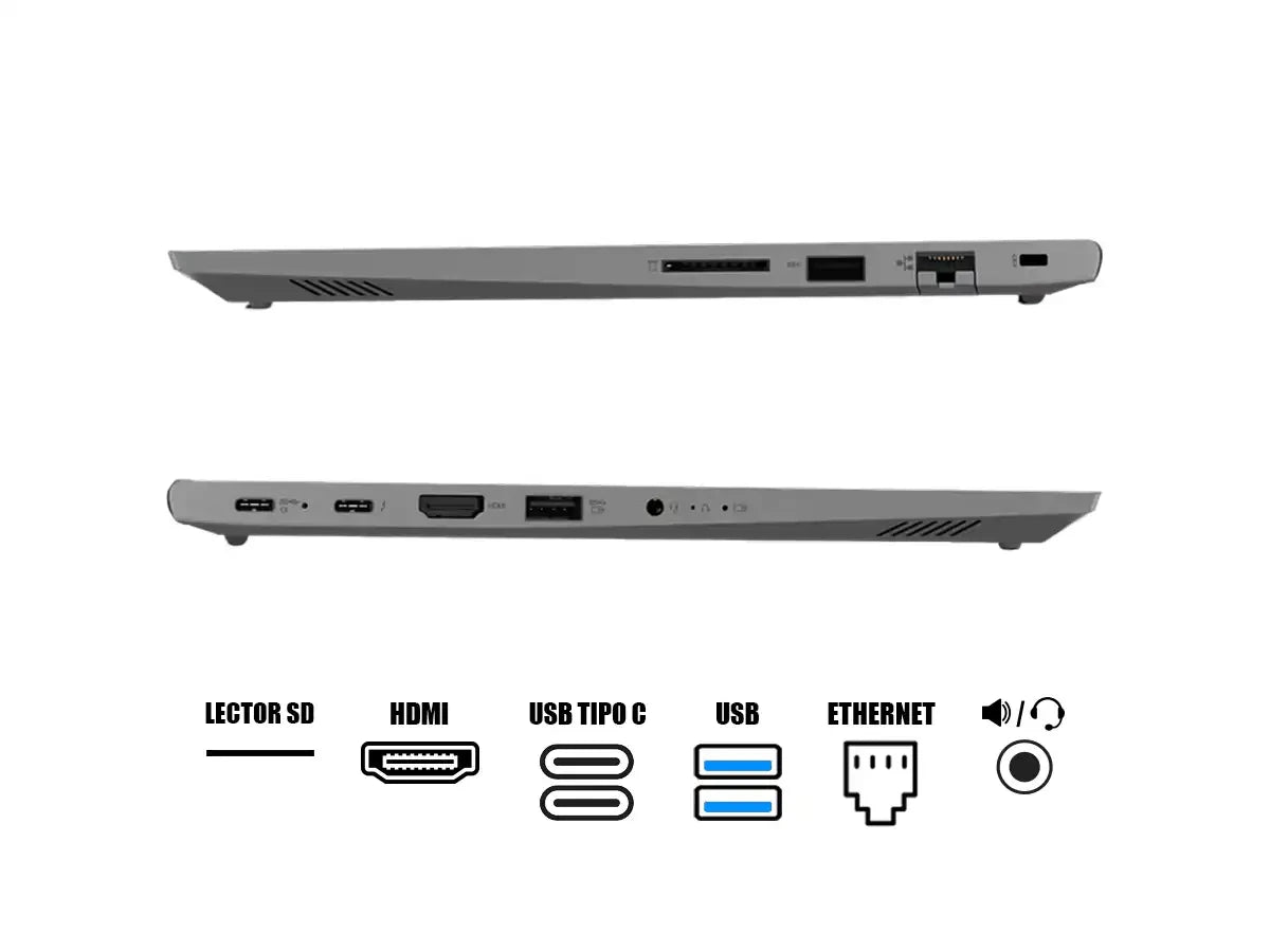 Laptop Lenovo Core I7-1165g7 Thinkbook 14 G2 Itl (20vd007clm) Pantalla 14'' Fhd, Ram 8gb, Sdd 512gb, Win10 Pro, Es., 11gen