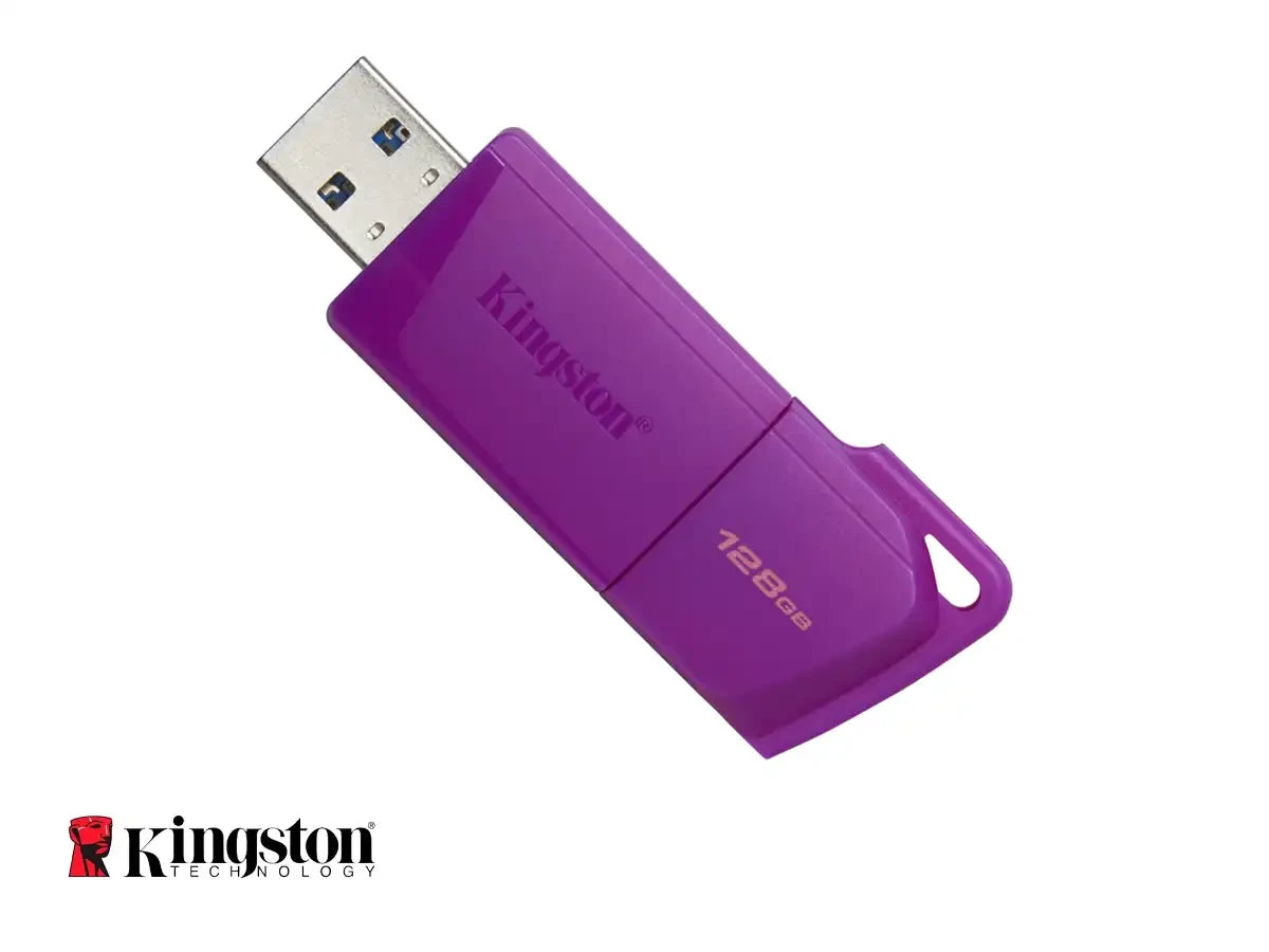 Memoria Usb Kingston 128gb Datatraveler Exodia Neon (kc-u2l128-7lp) Usb 3.2, Dispositivo De Almacenamiento, Pupura