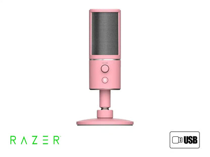 Microfono Razer Seiren X Gaming (rz19-02290300-r3m1) Interfaz Usb, Rosado