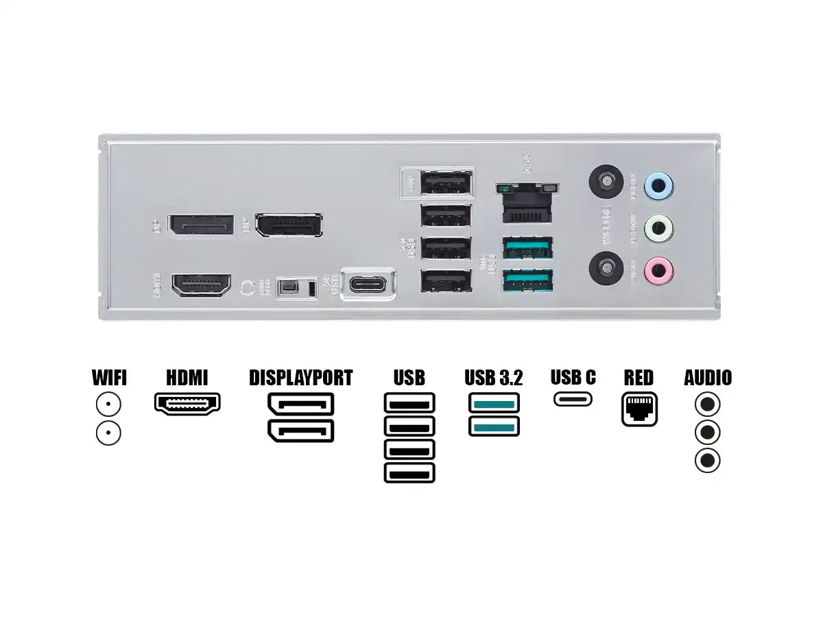 Placa Madre Asus B840m Prime Wifi (90prime-b840m-a-wifi) 4 Slot De Ram Ddr5