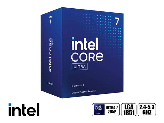 Procesador Intel Core Ultra 7 265f Hasta 5.3 Ghz 30m Cache (bx80768265f) Lga 1851, 20 Nucleos