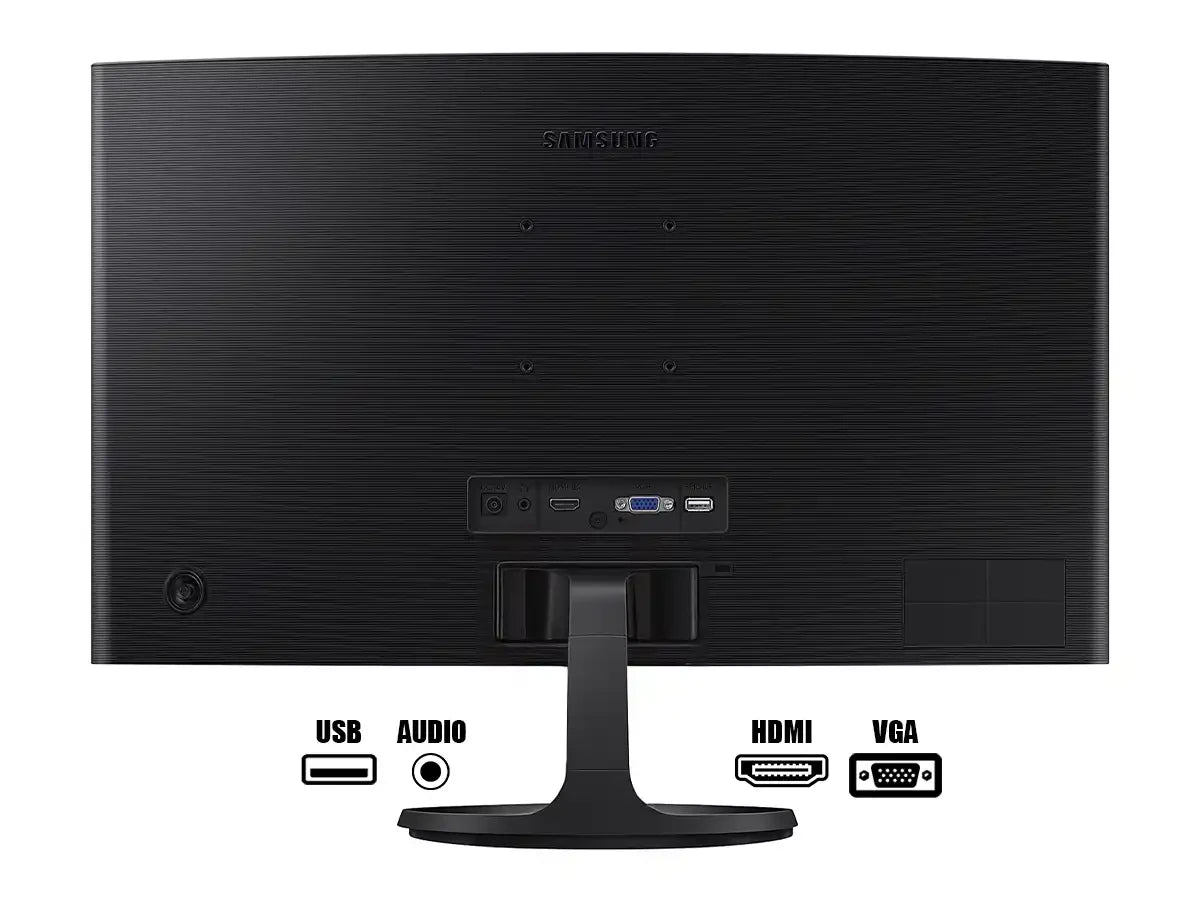 Monitor Samsung 24 Pulgadas Ls24d360g (ls24d360galxpe) Frecuencia 100hz, Fhd, 4ms, Va, Curvo, 1 Hdmi, 1vga