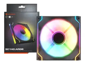 Cooler Para Case Cougar Sc140, 140 Argb ( 3msc14fa1.0001)| Led -argb | 140mm Negro
