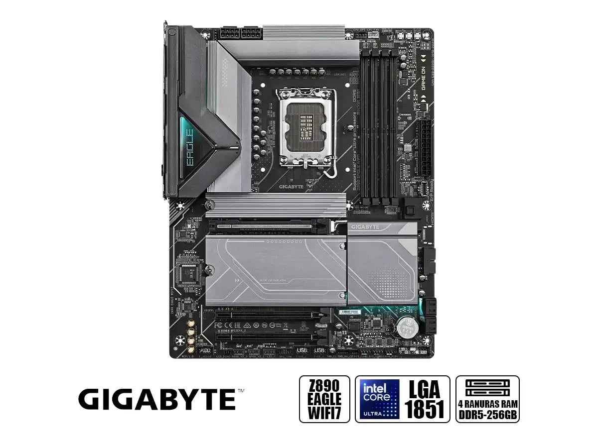 Placa Madre Gigabyte Z890 Eagle Wifi 7 Gaming (z890 Eagle Wifi 7) Socket Lga 1851, Ram Ddr5, Core Ultra Gen., Rgb