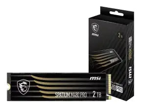 Unidad De Almacenamiento Ssd M.2 Pcie Msi 2tb Nvme Spatium M480 Pro, 2280 (spatium-m480-pro-pci) 7400mb/s