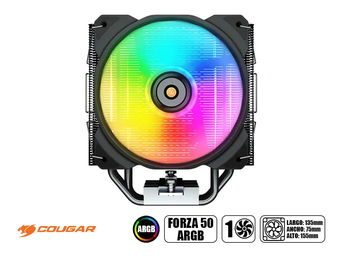 Cooler Para Procesador Cougar, Forza 50 Argb (3mfzr50.0001) Black
