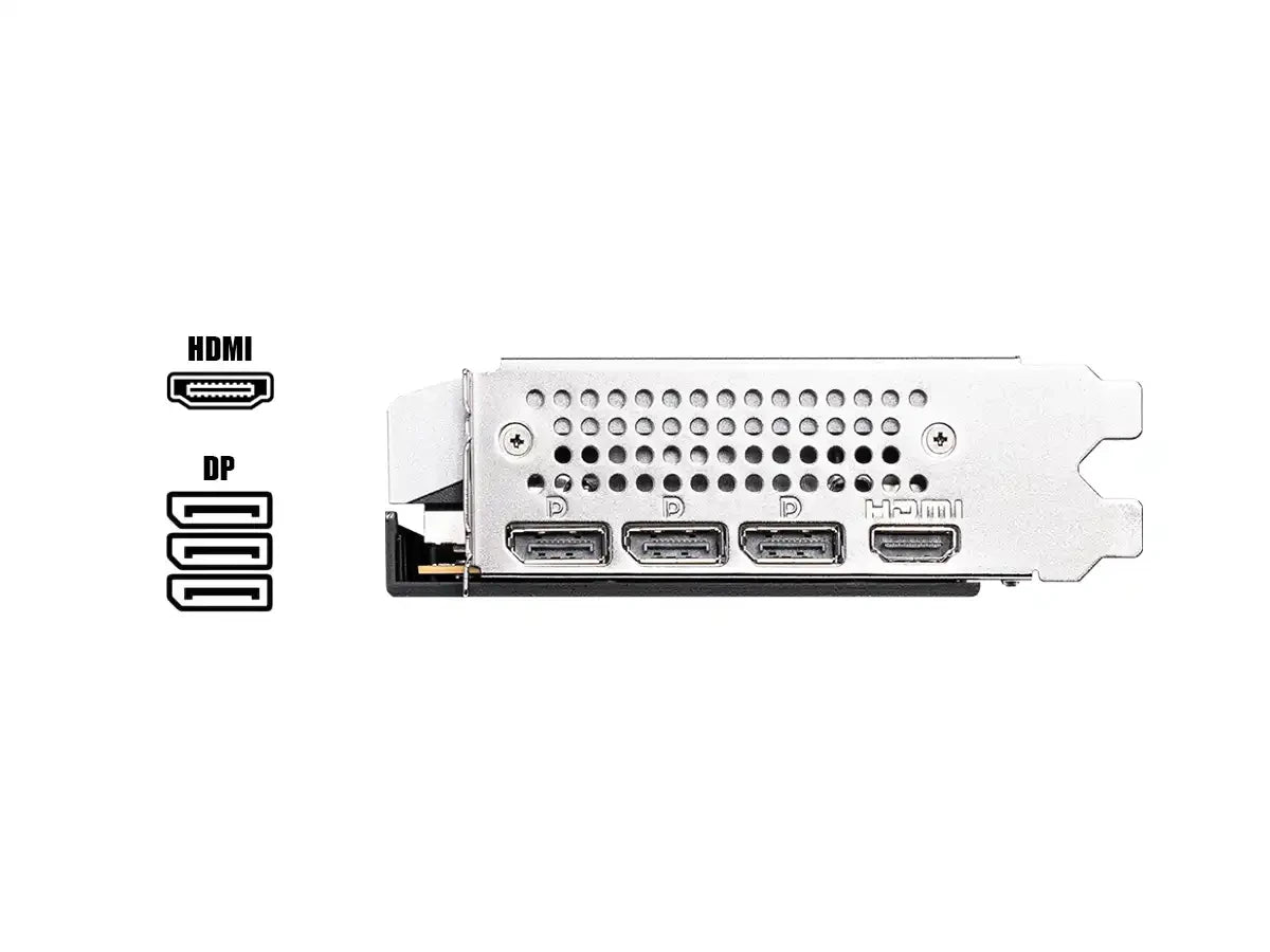 Tarjeta De Video Msi Geforce Rtx 5060 8gb Ventus 3x Oc Gddr7 (rtx 5060 8g Ventus 3x Oc) Nvidia, 128 Bits, 3 Ventiladores