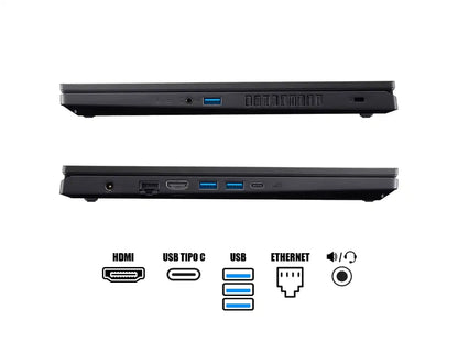 Laptop Acer Core I7-13620h Anv15-51-73b9 Nitro Gaming (anv15-51-73b9) 15.6'' Fhd 144hz, Ram 16gb, Ssd 512gb, Rtx 4050 6gb, Win11, Black, 13gen
