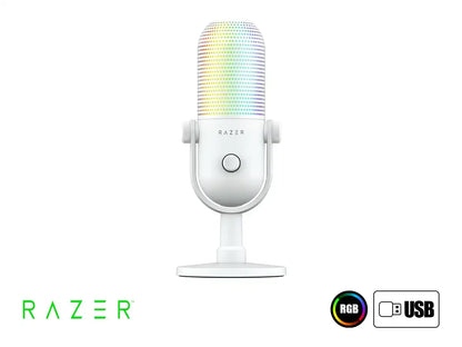 Microfono Razer Seiren V3 Chroma (rz19-05060200-r3u1) Interfaz Usb, White