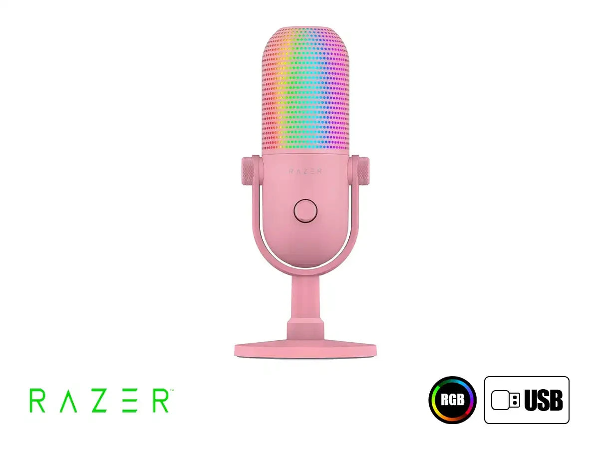 Microfono Razer Seiren V3 Chroma (rz19-05060300-r3u1) Interfaz Usb, Pink
