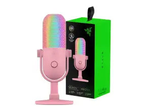 Microfono Razer Seiren V3 Chroma (rz19-05060300-r3u1) Interfaz Usb, Pink