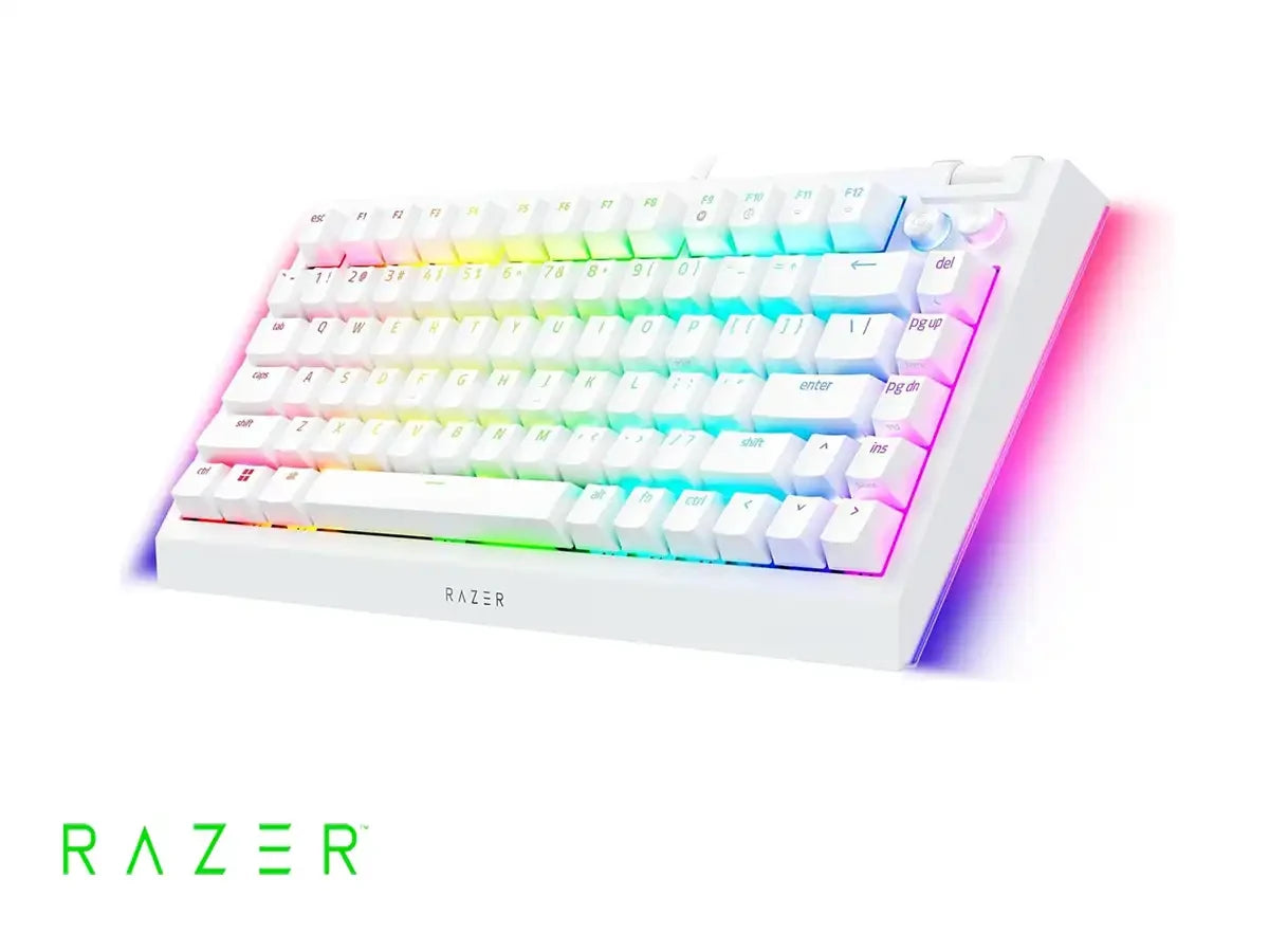 Teclado Gamer Razer Blackwidow V4 75% (rz03-05001700-r3m1) Mecanico, Switch Orange, , Led Rgb, Blanco