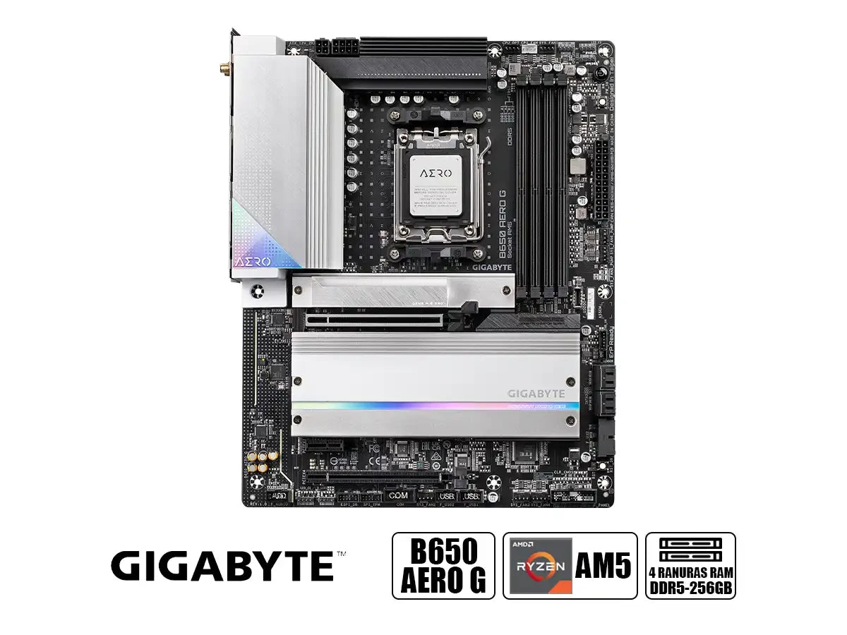 Placa Madre Gigabyte B650 Aero G (b650-aero-g) Socket Am5, Ram Ddr5 Buss 8000oc Mhz, Wifi 6e