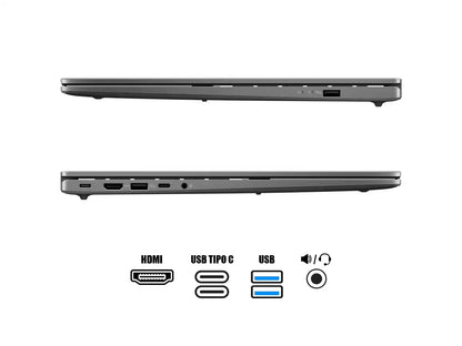 Laptop Asus Ryzen 9 270 Vivobook S16 (90nb16f1-m00410) Pantalla 16" Wuxga, Ram 16gb, Ssd 1tb, S/sistema, Matte Gray