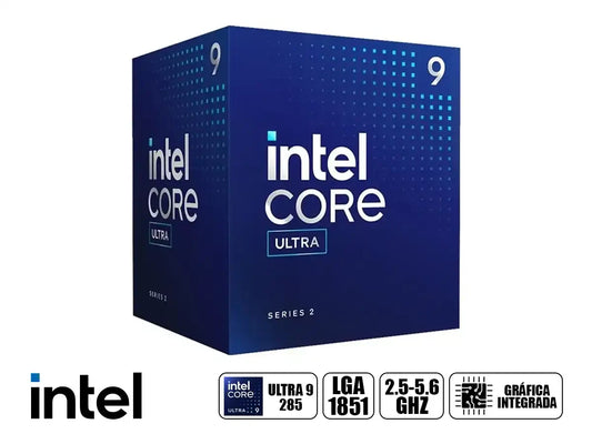 Procesador Intel Core Ultra 9 285 2.50 Gz Hasta 5.6 Ghz (bx80768285) Lga 1851, 20 Nucleos, 40mb C/grafica, S/cooler