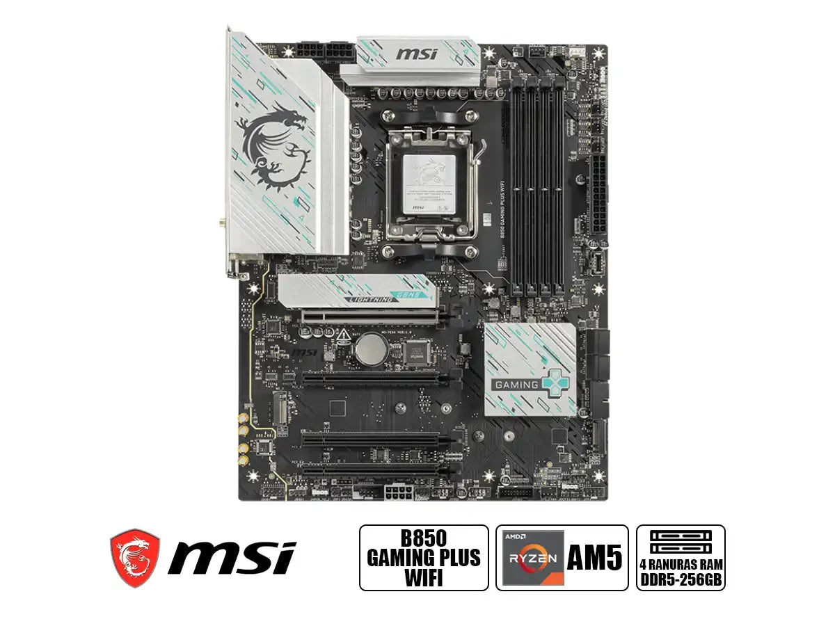 Placa Madre Msi B850 Plus Wifi (b850 Gaming Plus Wifi) Socket Am5, Ddr5 Atx 4 Slot De Ram
