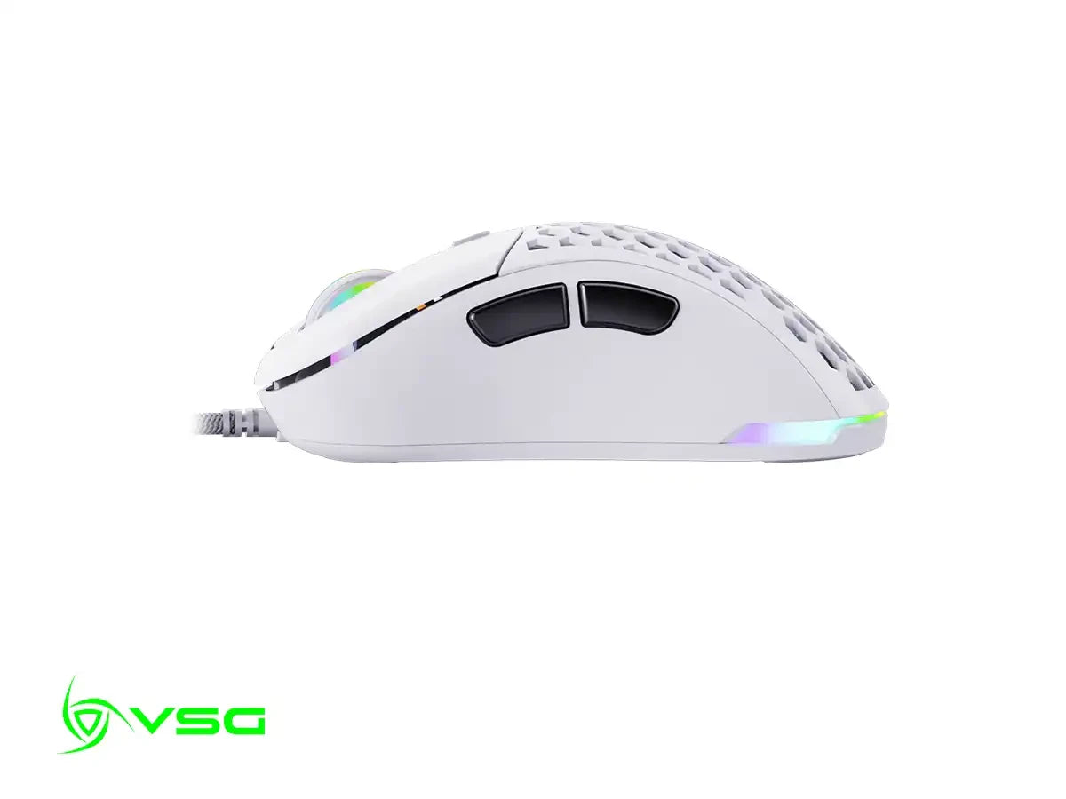 Mouse Vsg Gamer Aquila Air Blanco Mate (vg-m550-wht-mat) Hasta 16.000 Dpi, 6 Botones, Rgb