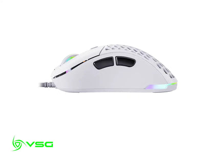 Mouse Vsg Gamer Aquila Air Blanco Mate (vg-m550-wht-mat) Hasta 16.000 Dpi, 6 Botones, Rgb