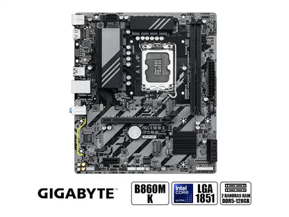 Placa Madre Gigabyte B860m K (90gmnb860m K ) Socket Lga 1851, Ram Ddr5 8666oc Mt/s, Core Ultra,