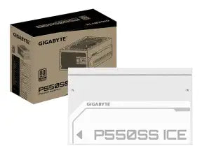Fuente Gigabyte 550w P550ss Ice (p550ss Ice) Atx, 80 Plus Silver, No Modular, Blanco