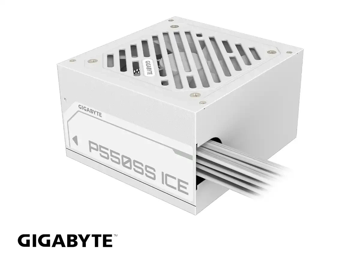 Fuente Gigabyte 550w P550ss Ice (p550ss Ice) Atx, 80 Plus Silver, No Modular, Blanco