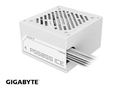 Fuente Gigabyte 550w P550ss Ice (p550ss Ice) Atx, 80 Plus Silver, No Modular, Blanco