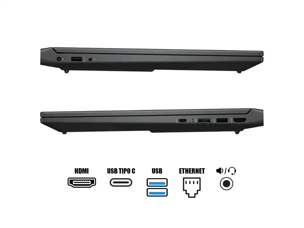 Laptop Hp Core I7-13620h Victus 15-fa2093 Gaming (b97dtua#aba) 15.6" Fhd 144hz, Ram 16gb, Ssd 1tb, Rtx 5060 8gb, Win11, Mica Silver, 13gen