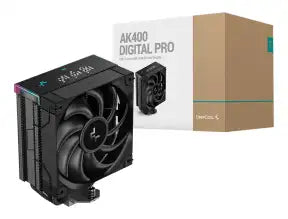 Cooler Para Procesador Deepcool Ak400 Digital Pro (r-ak400-bkapmn-g) 1 Ventilador, 120mm, Negro
