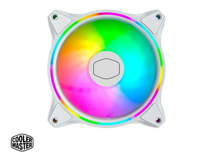 Cooler Para Case Cooler Master Masterfan Mf120 Halo White (mfl-b2dw-183pa-r1) Pack 3 En 1, 120mm, Led Argb, Blanco