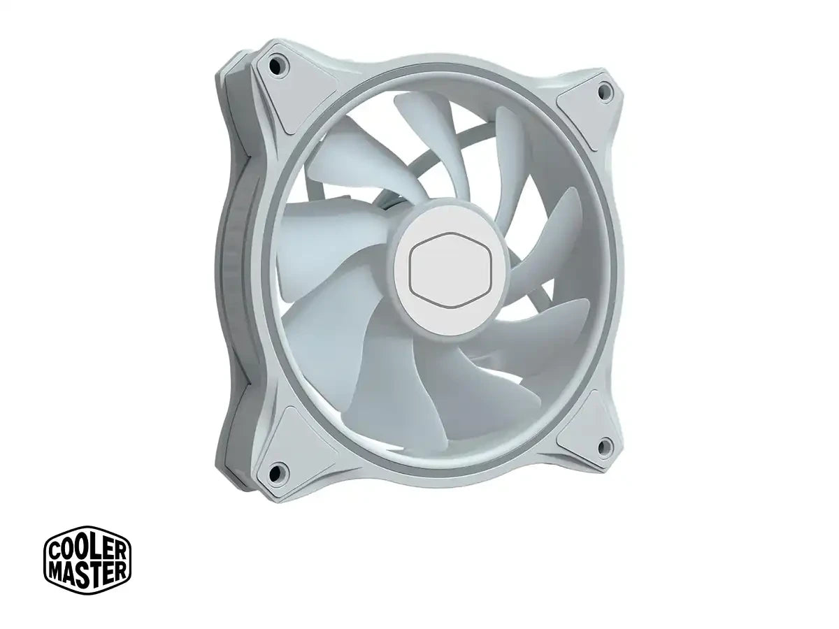 Cooler Para Case Cooler Master Masterfan Mf120 Halo White (mfl-b2dw-183pa-r1) Pack 3 En 1, 120mm, Led Argb, Blanco