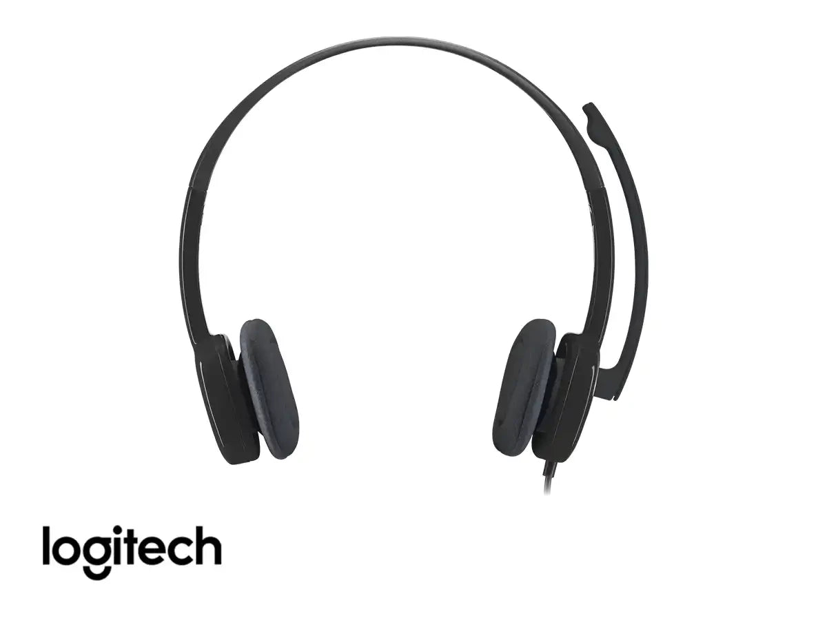 Auricular Logitech Stereo H-151 (981-000587) Con Microfono, Negro