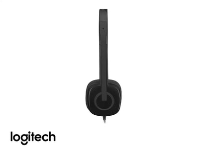 Auricular Logitech Stereo H-151 (981-000587) Con Microfono, Negro