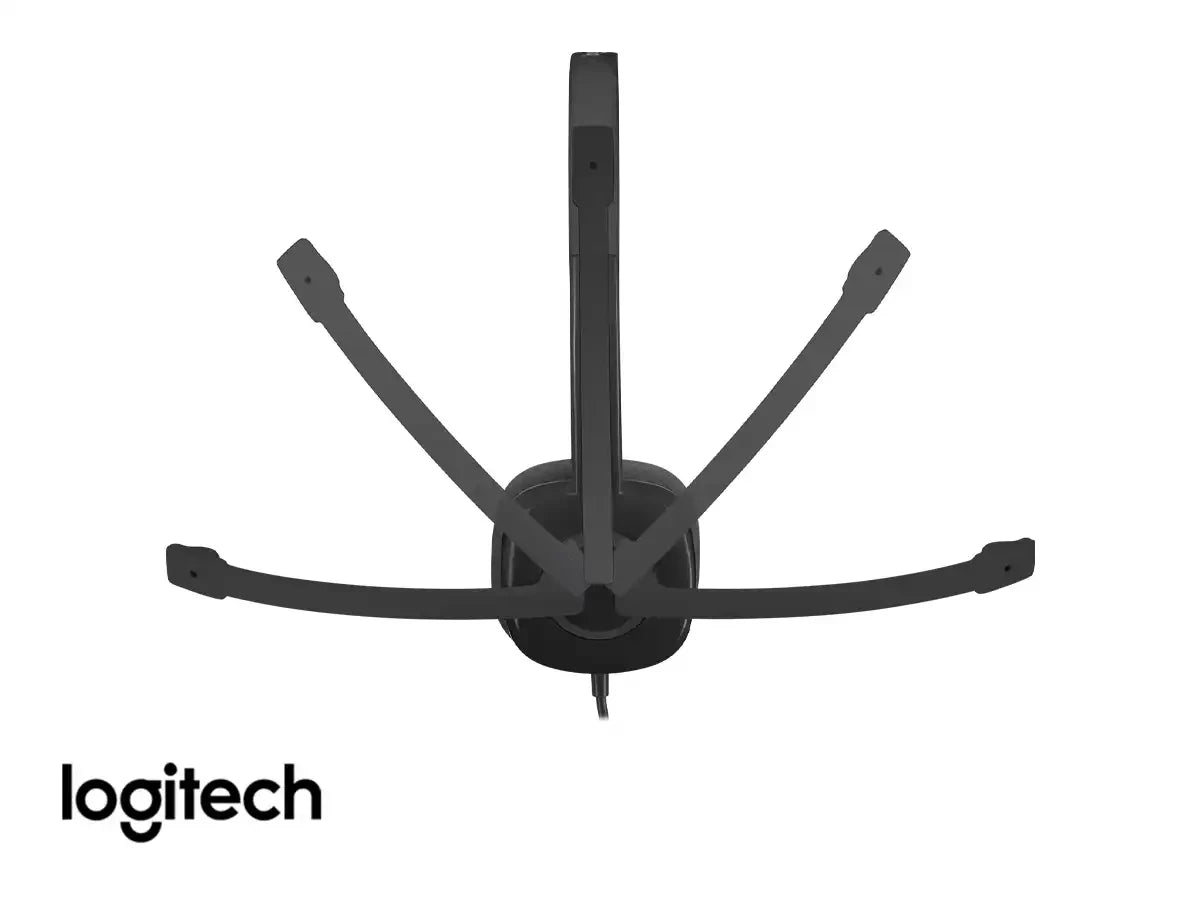 Auricular Logitech Stereo H-151 (981-000587) Con Microfono, Negro