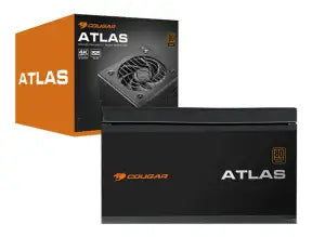 Fuente De Poder Cougar 750w Atlas Cgr Bd-750 (31al075002p01) Atx, 80 Plus Bronze, No Modular, Negro