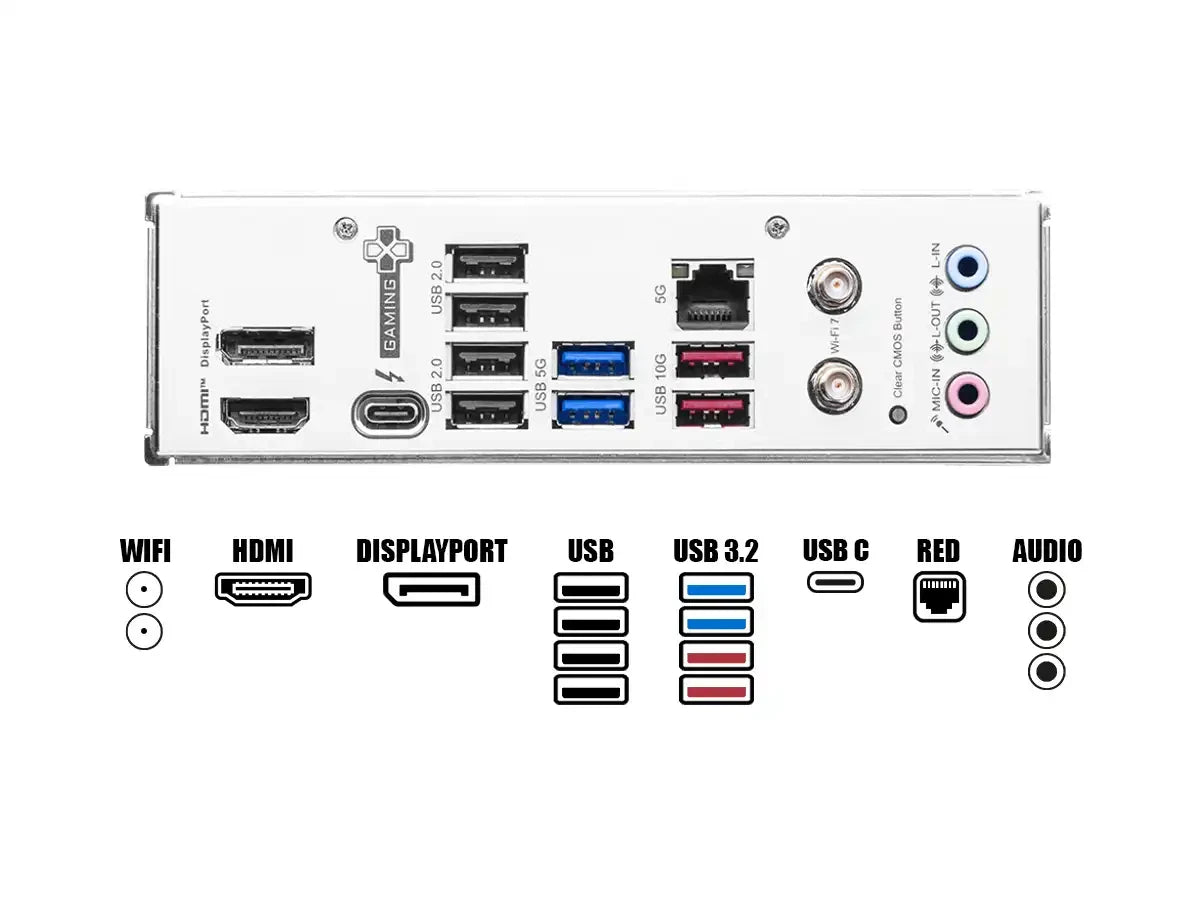 Placa Madre Msi B860 Gaming Plus Wifi (b860 Gaming Plus Wifi) Socket Lga 1851, Ram Ddr5, Core Ultra