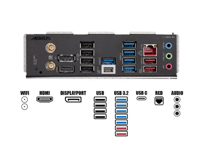 Placa Madre Gigabyte B650 Aorus Elite Ax V2 (b650 Aorus Elite Axv2) Socket Am5, Ram Ddr5 Buss 8000oc Mhz, Wifi