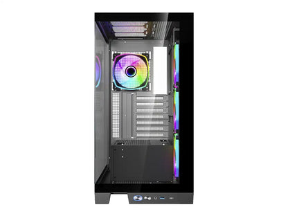 Case Gamer Gambyte Magus S/fuente, Negro (cs-mag4argwr-lg) Panel De Vidrio, 4 Ventilador, Led Argb